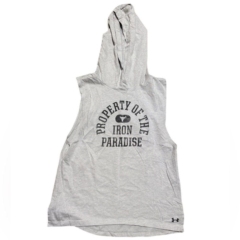 Under Armour Iron Paradise Light Gray Sleeveless Tank SM/P size